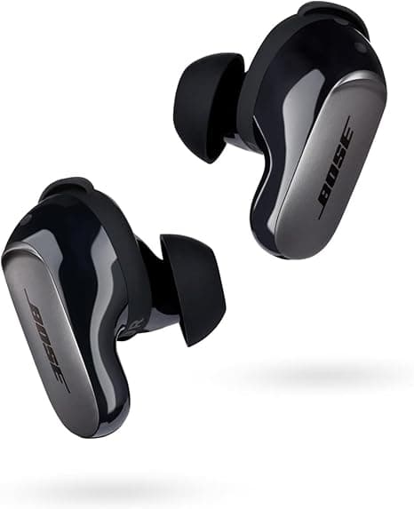 Bose QuietComfort Ultra Wireless Noise Cancelling In-Ear Earbuds, Bluetooth Noise Cancelling Earbuds with Spatial Audio and World-Class Noise Cancellation, Black