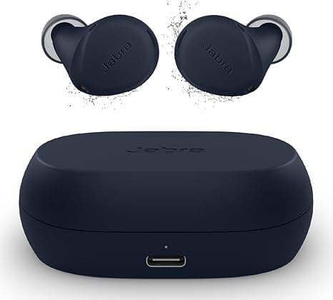 Jabra Elite 7 Active True Wireless — Bluetooth Sports Earbuds Shake Grip for Secure in-Ear Fit — Ultimate Workout Earbuds, Adjustable Active Noise Cancellation, Fast Charging — Navy