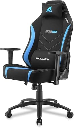 Sharkoon Silla SGS20 Fabric /Azul Gaming Chair, Alloy Steel, Black/Blue, Normal