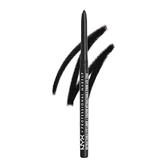 NYX PROFESSIONAL MAKEUP Mechanical Eyeliner Pencil, Creamy Retractable Eyeliner, Smudge-Proof & Smooth Gliding, Black