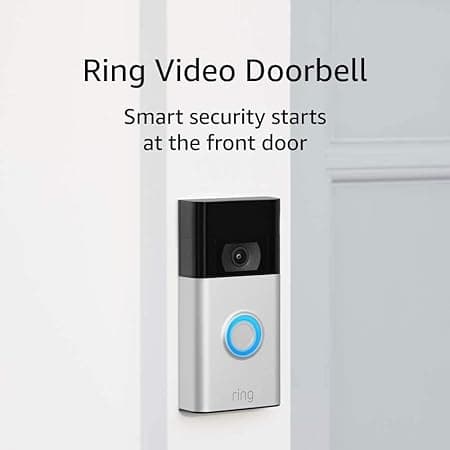 Ring Video Doorbell - 1080p HD video, improved motion detection, easy installation – Satin Nickel