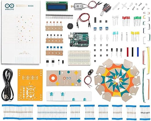 Official Arduino Starter Kit [K000007] (English Projects Book) - 12 DIY Projects with All Necessary Electronic Components and Instructions - origianl kit by Arduino from Italy