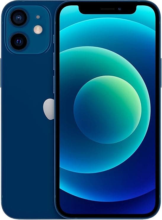 Apple iPhone 12 Mini, 64GB, Blue - Unlocked (Renewed)