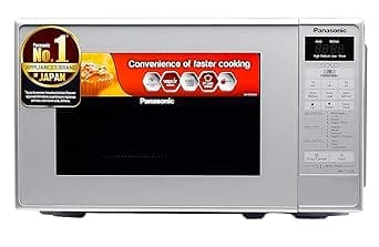 Panasonic 20L Solo Microwave Oven (NN-ST26JMFDG, Silver, 51 Auto Menus)