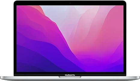 Apple 2022 MacBook Pro Laptop with M2 chip: 13-inch Retina Display, 8GB RAM, 256GB ​​​​​​​SSD ​​​​​​​Storage, Touch Bar, Backlit Keyboard, FaceTime HD Camera. Works with iPhone and iPad; Silver