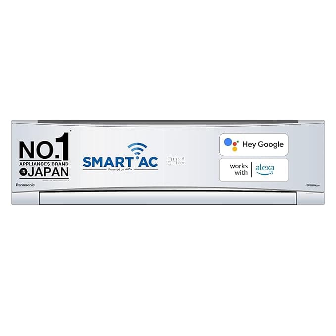 Panasonic 1 Ton 3 Star Wi-Fi Inverter Smart Split AC (Copper Condenser, 7 in 1 Convertible with additional AI Mode, PM 0.1 Air Purification Filter, CS/CU-SU12YKYWA,2023 Model, White)