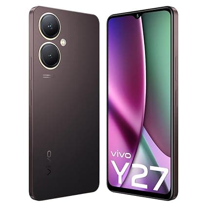 vivo Y27 (Burgundy Black, 6GB RAM, 128GB Storage) with No Cost EMI/Additional Exchange Offers