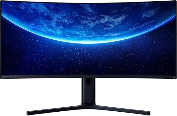 Xiaomi Mi Curved Gaming Monitor 34 Inch with AMD FreeSyncPremium, WQHD 3.440 x 1.440, 21:9, 144Hz, 4ms, 300lm, 121% sRGB, 2 HDMI, 2 Display Port, Audio Out, TUV Certified Blue Light Reduction