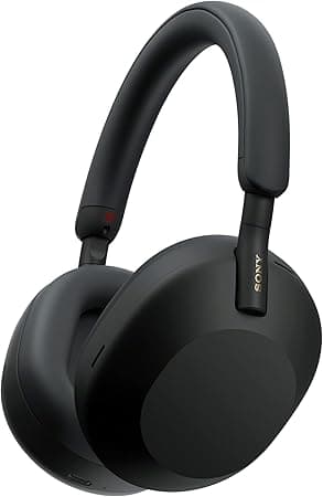 Sony WH-1000XM5 The Best Wireless Noise Canceling Headphones with Auto Noise Canceling Optimizer, Crystal Clear Hands-Free Calling, and Alexa Voice Control, Black