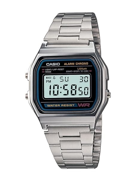 Casio Vintage Digital Grey Dial Unisex A-158WA-1Q ( D011 )