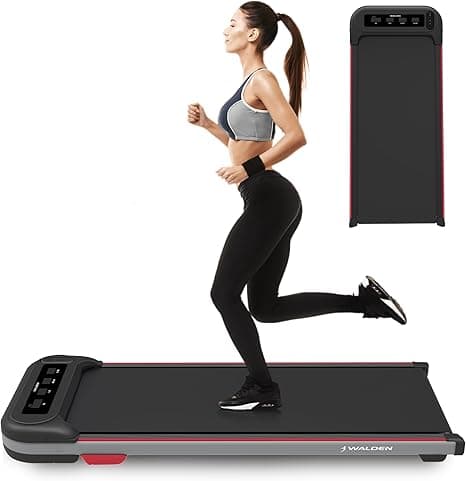 Under Desk Treadmill for Home Office Walking Pad Jogging Running Ultra Flat Slim Under Desk Fitness Workout Remote Control WALDEN F2200