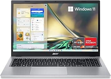 Acer Aspire 3 A315-24P-R7VH Slim Laptop | 15.6" Full HD IPS Display | AMD Ryzen 3 7320U Quad-Core Processor | AMD Radeon Graphics | 8GB LPDDR5 | 128GB NVMe SSD | Wi-Fi 6 | Windows 11 Home in S Mode