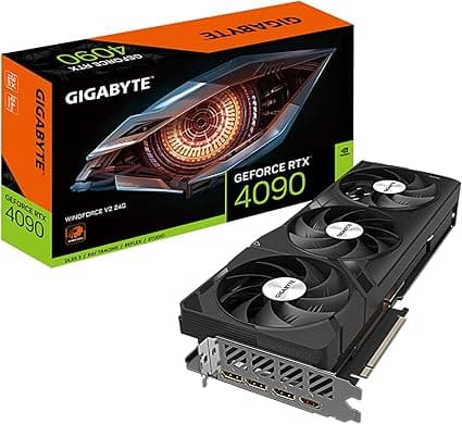 Gigabyte Tarjeta gráfica GeForce RTX 4090 Gaming OC 24G, 3 ventiladores WINDFORCE, 24 GB 384 bits GDDR6X, tarjeta de video GV-N4090GAMING OC-24GD