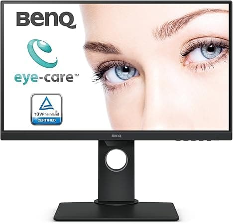 BenQ GW2480T Computer Monitor 24" FHD 1920x1080p | IPS | Eye-Care Tech | Low Blue Light | Anti-Glare | Adaptive Brightness | Height and Tilt Adjustable | Built-In Speakers | DisplayPort | HDMI