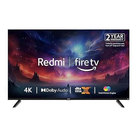 Redmi 108 cm (43 inches) F Series 4K Ultra HD Smart LED Fire TV L43R8-FVIN (Black)