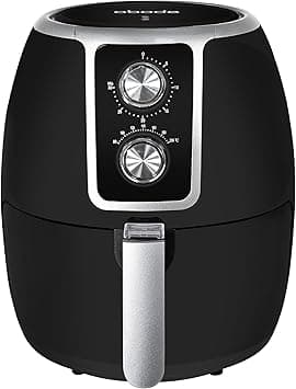 Abode Air Fryer 1500W 3.7L Removable Basket, Manual 30 Minute Timer with Auto Shut Off, Overheat Protection, Efficient Hot Air Circulation, Adjustable Temperature, AAF3700