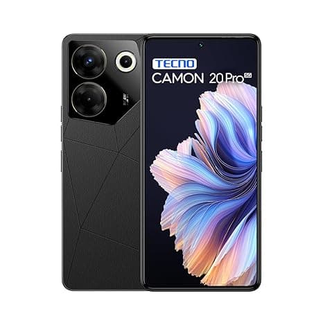 TECNO Camon 20 Pro 5G (Dark Welkin, 8GB RAM,128GB Storage)| India's 1st MediaTek Dimensity 8050 Processor | 16GB Expandable RAM | 64MP RGBW(G+P) OIS Rear Camera