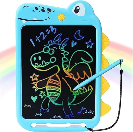 NOBES Zaubertafel Spielzeug ab 2 3 4 5 6 Jahre alt Junge Mädchen Geschenke, 10-Zoll LCD Schreibtafel Zaubertafel Magnettafel Maltafel Kinder, Dinosaurier Spielzeug Spiele ab 2 3 4 5 6 Jahren (Blau)