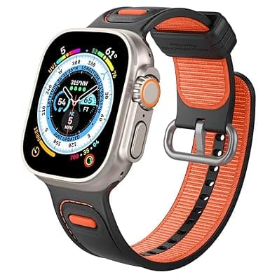 CASEOLOGY By Spigen Athlex Strap Band Compatible with Apple Watch Ultra 49mm, Series 8/7 (45mm), SE2/6/SE/5/4 (44mm) and Series 3/2/1 (42mm)