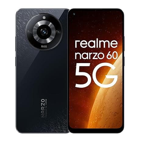 realme narzo 60 5G (Cosmic Black,8GB+128GB) | 90Hz Super AMOLED Display | Ultra Sharp 64 MP Camera | with 33W SUPERVOOC Charger