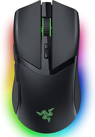 Razer Cobra Pro Wireless Gaming Mouse: 10 Customizable Controls - Chroma RGB Lighting - 30K Optical Sensor - Gen-3 Optical Switches - 2.4GHz, Bluetooth & USB Type C - Up to 170 Hr Battery - Black