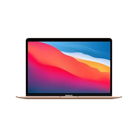 Apple MacBook Air Laptop M1 chip, 13.3-inch/33.74 cm Retina Display, 8GB RAM, 256GB SSD Storage, Backlit Keyboard, FaceTime HD Camera, Touch ID. Works with iPhone/iPad; Gold