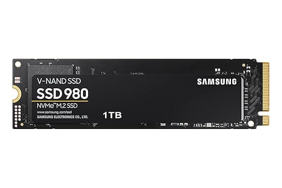 Samsung 980 1TB Up to 3,500 MB/s PCIe 3.0 NVMe M.2 (2280) Internal Solid State Drive (SSD) (MZ-V8V1T0)