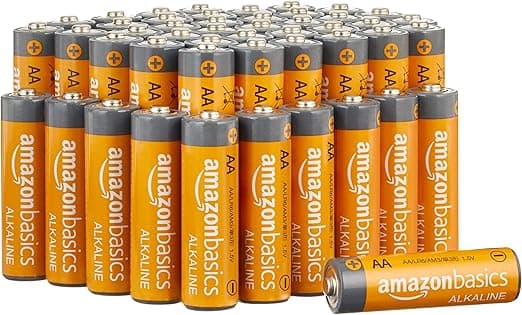 Amazon Basics 48-Pack AA Alkaline High-Performance Batteries, 1.5 Volt, 10-Year Shelf Life