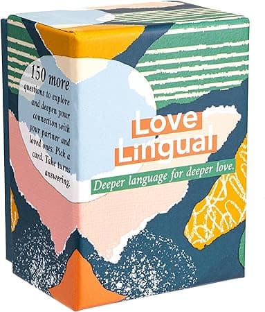 FLUYTCO Love Lingual Level 2: Couple Card Game - Deeper Language for Deeper Love - 150 Conversation Starter Questions for Couples - Date Night & Relationship