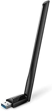 TP-Link Archer T3U Plus Adaptador USB Wifi para PC AC1300Mbps Adaptador de red inalámbrico para escritorio con antena de 2,4 GHz / 5 GHz de banda dual de 5 dBi de alta ganancia, compatible con Windows