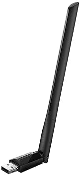 TP-Link 600 Mbps Wifi Wireless Network USB Adapter For Desktop Pc with 2.4Ghz/5Ghz High Gain Dual Band 5Dbi Antenna Wi-Fi, Supports Windows 11/10/8.1/8/7/Xp, Mac Os 10.15 And Earlier (Archer T2U Plus)