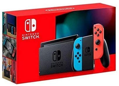 Nintendo - Version 2 Switch with Joy-Con - Version 2 - HAC-001(-01), Neon Red and Neon Blue