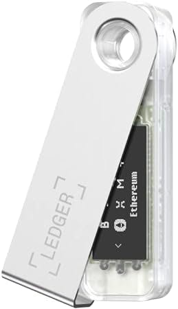 Portfel sprzętowy kryptowalut Ledger Nano S Plus (Lodowaty) — chroń krypto, NFT i tokeny