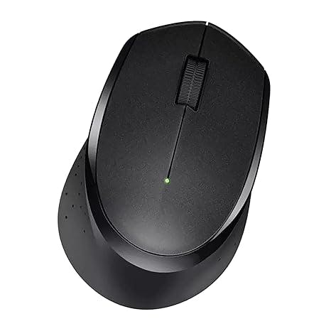 UJEAVETTE® Wireless Mouse Silent with USB Receiver Gaming Laptop for Chrome Os Black