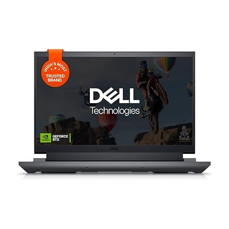Dell G15 5520 Gaming Laptop, Intel i5-12500H,16GB DDR5,512GB SSD,NVIDIA RTX 3050 (4GB GDDR6),15.6"(39.62cm) FHD WVA AG 120Hz 250 nits, Backlit KB Orange, Win 11 + MSO'21,Dark Shadow Grey,2.81kg
