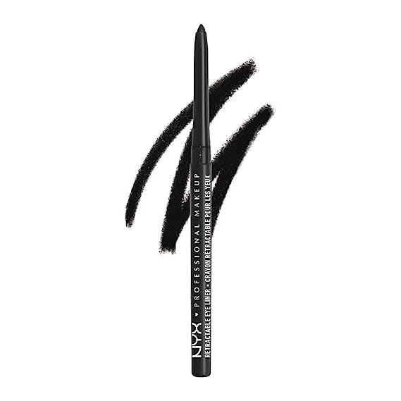 NYX PROFESSIONAL MAKEUP Mechanical Eyeliner Pencil, Creamy Retractable Eyeliner, Smudge-Proof & Smooth Gliding, Black