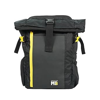 MuscleBlaze Tri-Flex Laptop BackPack, 35 L, Stealth Black | Laptop Bag for Men & Women/Travel Bag/Office Bag, with 15” Laptop Sleeve & Padded Laptop Compartment