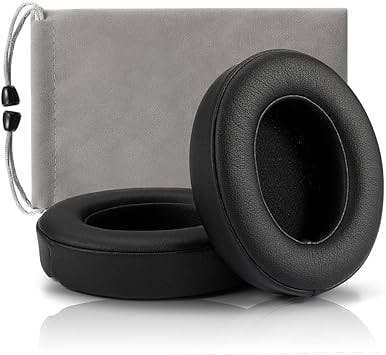 Replacement Ear Pads Cushions, Earpads Cover Compatible with Beats Studio 2 Wireless Wired and Studio 3 Headphones by Dr.DRE 1 Pair (Black)