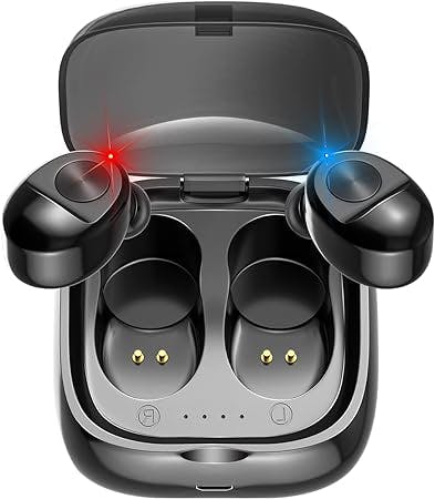 Earbuds Headphones for Men Women, IPX5 Waterproof Headset, Hi-Fi Stereo in-Ear Earphones for Gym Work Travel Sport