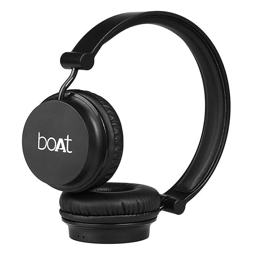 boAt Rockerz 400 Bluetooth On Ear Headphones With Mic With Upto 8 Hours Playback & Soft Padded Ear Cushions(Carbon Black)