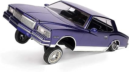 Redcat Racing Monte Carlo RC Car 1/10 Scale Fully Licensed 1979 Chevrolet Monte Carlo Lowrider – 2.4Ghz Radio Controlled Fully Functional Lowrider Car – Purple