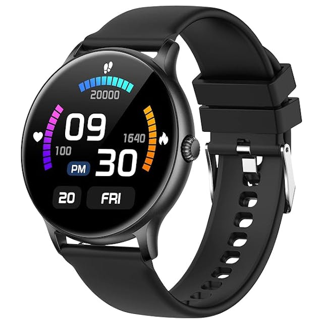 Fire-Boltt Phoenix Smart Watch with Bluetooth Calling 1.3",120+ Sports Modes, 240 * 240 PX High Res with SpO2, Heart Rate Monitoring & IP67 Rating (Black)