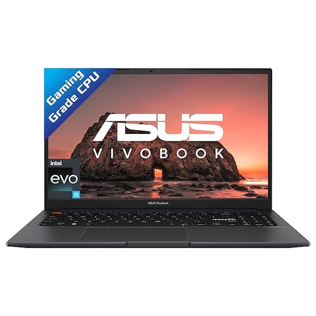 ASUS Vivobook S 15 2022, Intel Core EVO i5-12500H 12th Gen, 15.6-inch (39.62 cms) FHD, Thin & Light Laptop (8GB/512GB SSD/Win11/Office 2021/Backlit/FingerPrint/70WHr/Black/1.80 kg), K3502ZA-KJ522WS