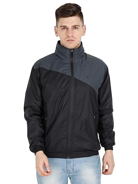VROJASS Men's Polyester Blend Standard Length Casual Jacket