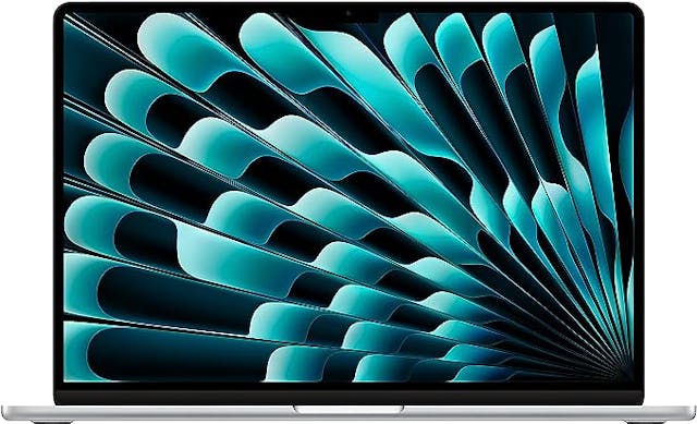 Apple 2023 MacBook Air Laptop with M2 chip: 15.3-inch Liquid Retina Display, 8GB Unified Memory, 512GB SSD Storage, 1080p FaceTime HD Camera, Touch ID. Works with iPhone/iPad; Silver