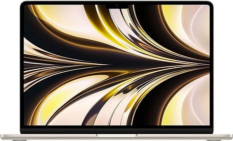 Apple 2022 MacBook Air avec Puce M2 : écran Liquid Retina de 13,6 Pouces, 8GB de RAM, 512 Go de Stockage SSD ; Lumière stellaire