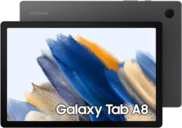 Samsung Galaxy Tab A8, Android Tablet, WiFi, 7040 mAh Battery, 10.5 inch TFT Display, Four Speakers, 32 GB/3 GB RAM, Tablet in Grey