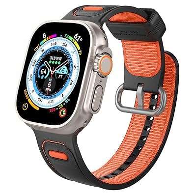 CASEOLOGY By Spigen Athlex Strap Band Compatible with Apple Watch Ultra 49mm, Series 8/7 (45mm), SE2/6/SE/5/4 (44mm) and Series 3/2/1 (42mm)