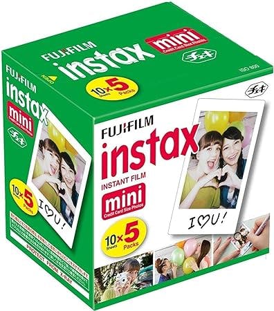FujiFilm Instax Mini Instant Film, Pack of 5 x 10 Sheets - package may vary