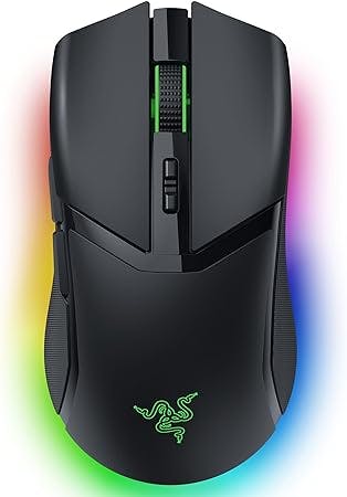 Razer Cobra Pro Wireless Gaming Mouse: 10 Customizable Controls - Chroma RGB Lighting - 30K Optical Sensor - Gen-3 Optical Switches - 2.4GHz, Bluetooth & USB Type C - Up to 170 Hr Battery - Black